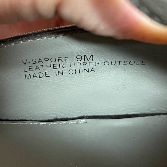 Via Spiga V Sapore T-strap Peep-toe Heeled Sandals Black &Silver size 9M - Picture 7 of 8